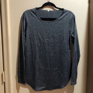 Gray long sleeve top